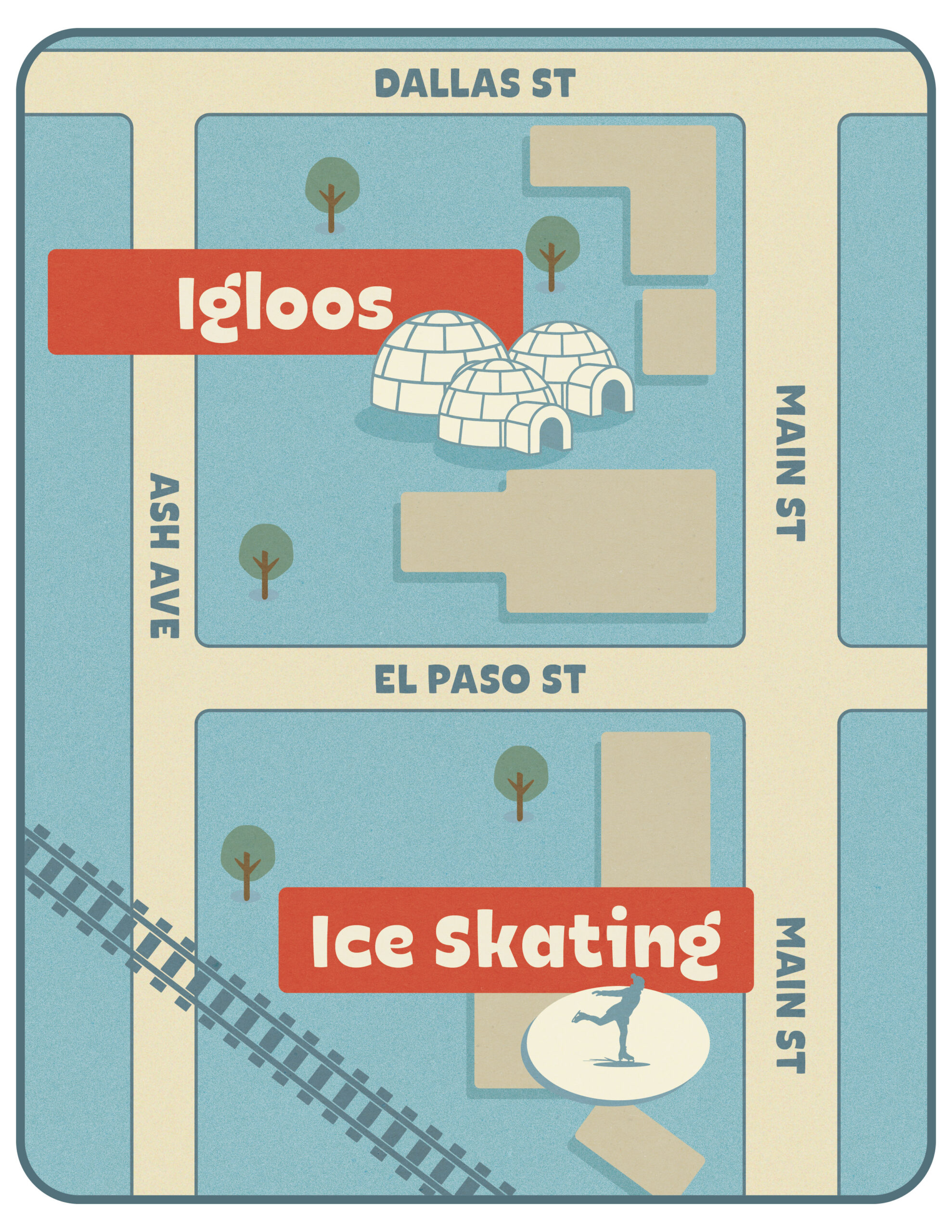 Rose District Ice Skating Night